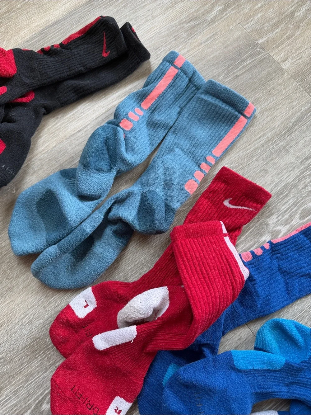 Nike Elite Basketball Crew Socks Lot of 5 Rare OG Colorways Dri-FIT 5 pairs